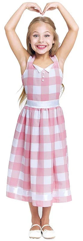 Disfraz de Muñeca Barbie con Vestido Rosa para Niña Barbie Partilandia